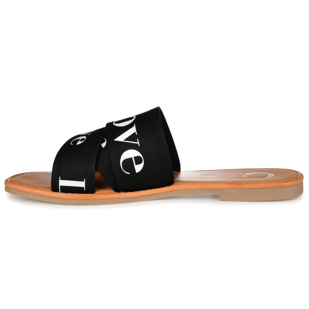 JOURNEE COLLECTION IVANTE COMFORT FOAM CRISSCROSS SLIDES SANDALS NWT SZ 8 - Picture 2 of 9